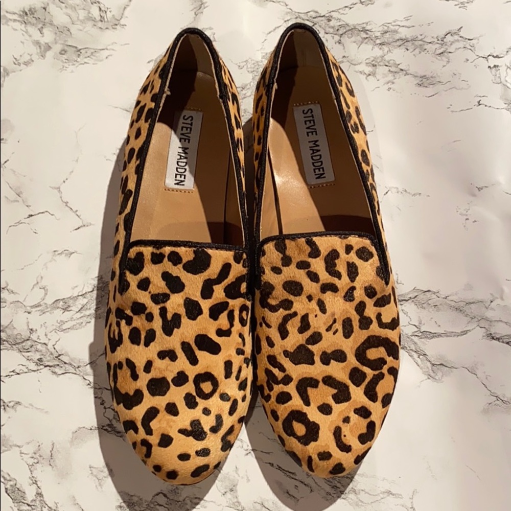 Steve Madden Leopard Print Smile Loafer